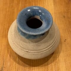 İki Renkli Dekoratif Mini Vazo