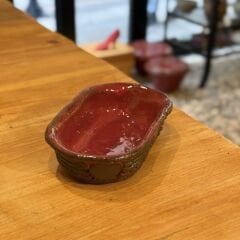 Kırmızı Dekoratif Tabak