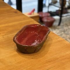 Kırmızı Dekoratif Tabak