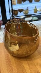 Ajur Detaylı Yaldızlı Dekoratif Obje