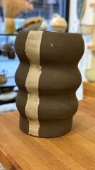 Boğum Detaylı Stoneware Vazo