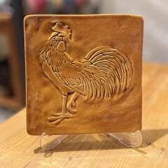 Horoz Desenli Seramik Plaket