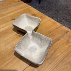 Çift Hazneli Sunum Tabağı