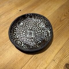 Motif Detaylı Çok Amaçlı Seramik Tabak