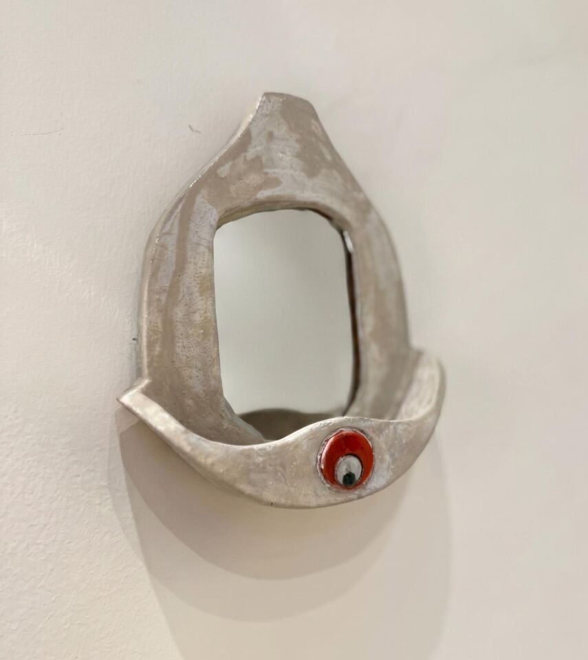 Çintemani Motifli Seramik Ayna