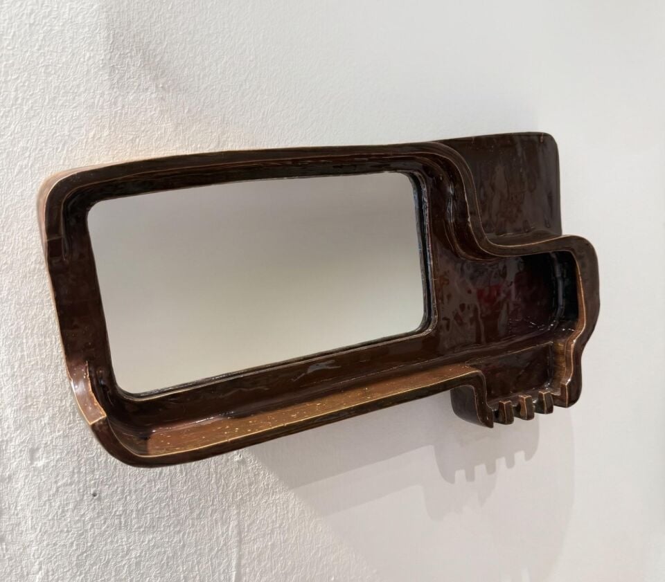 Kahverengi Duvar Aynası