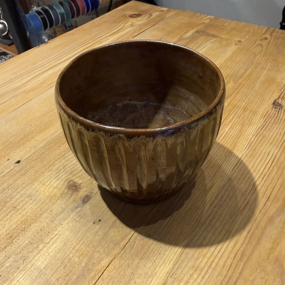 Kahverengi Seramik Saksı