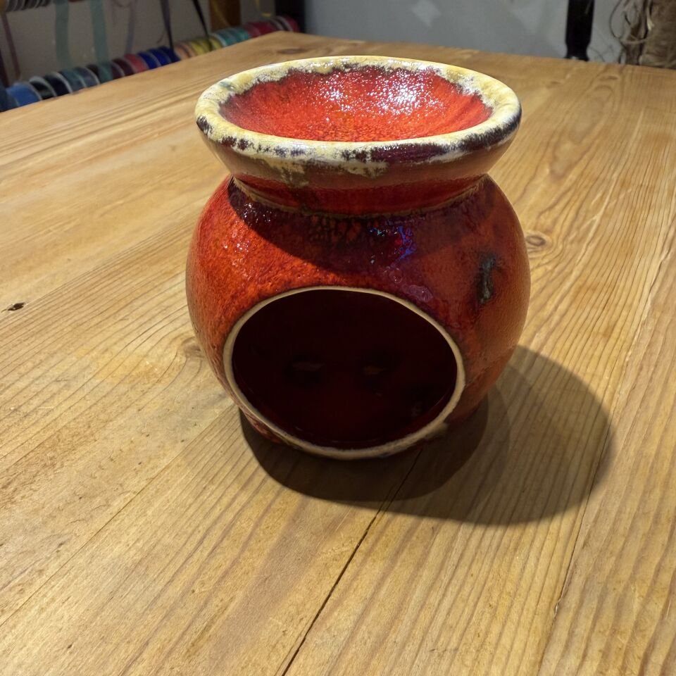 Kırmızı Seramik Buhurdanlık