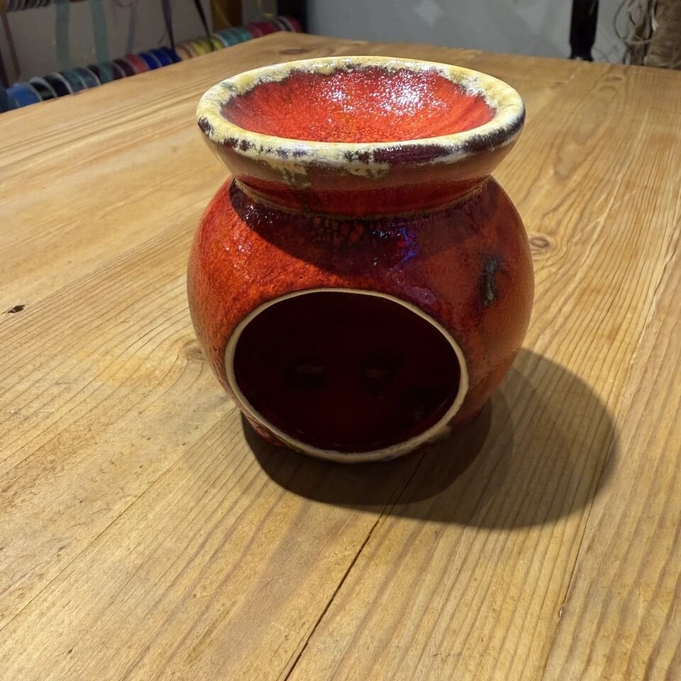 Kırmızı Seramik Buhurdanlık