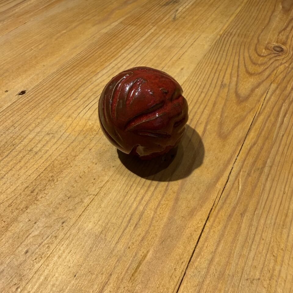 Kırmızı Seramik Dekoratif Küre