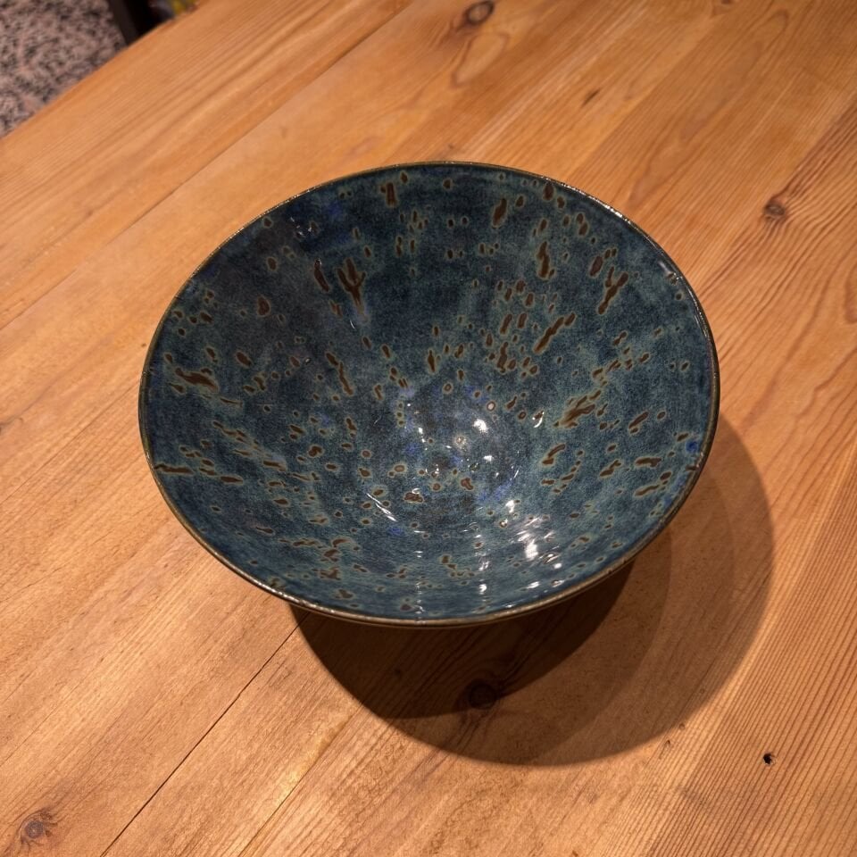 Benekli Seramik Kase