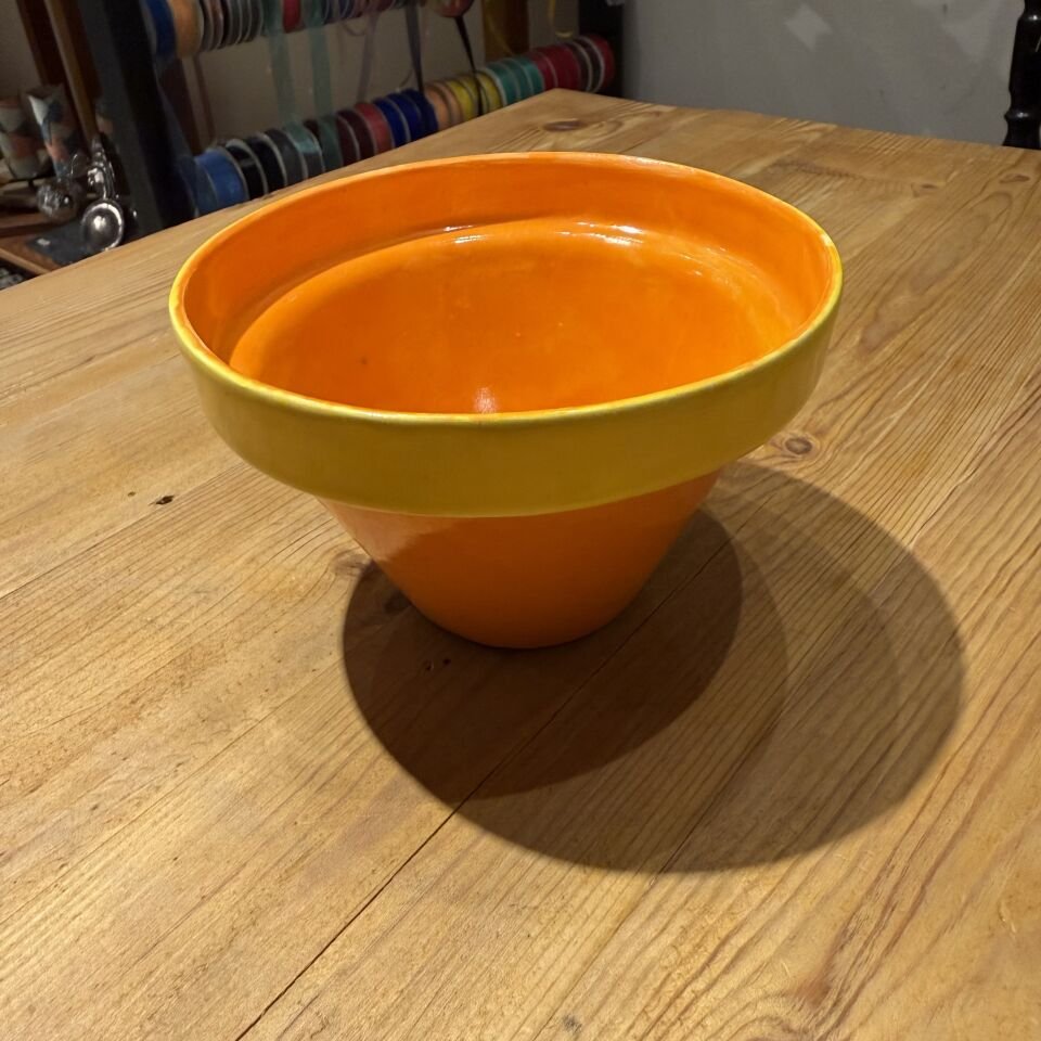 Çok Renkli Seramik Saksı