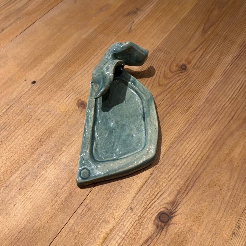 Dalgalı Küçük Boy Balık Sunum Tabağı