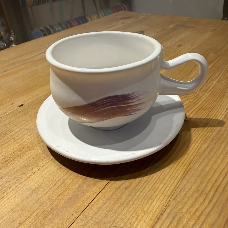 Seramik Jumbo Fincan ve Tabak Seti