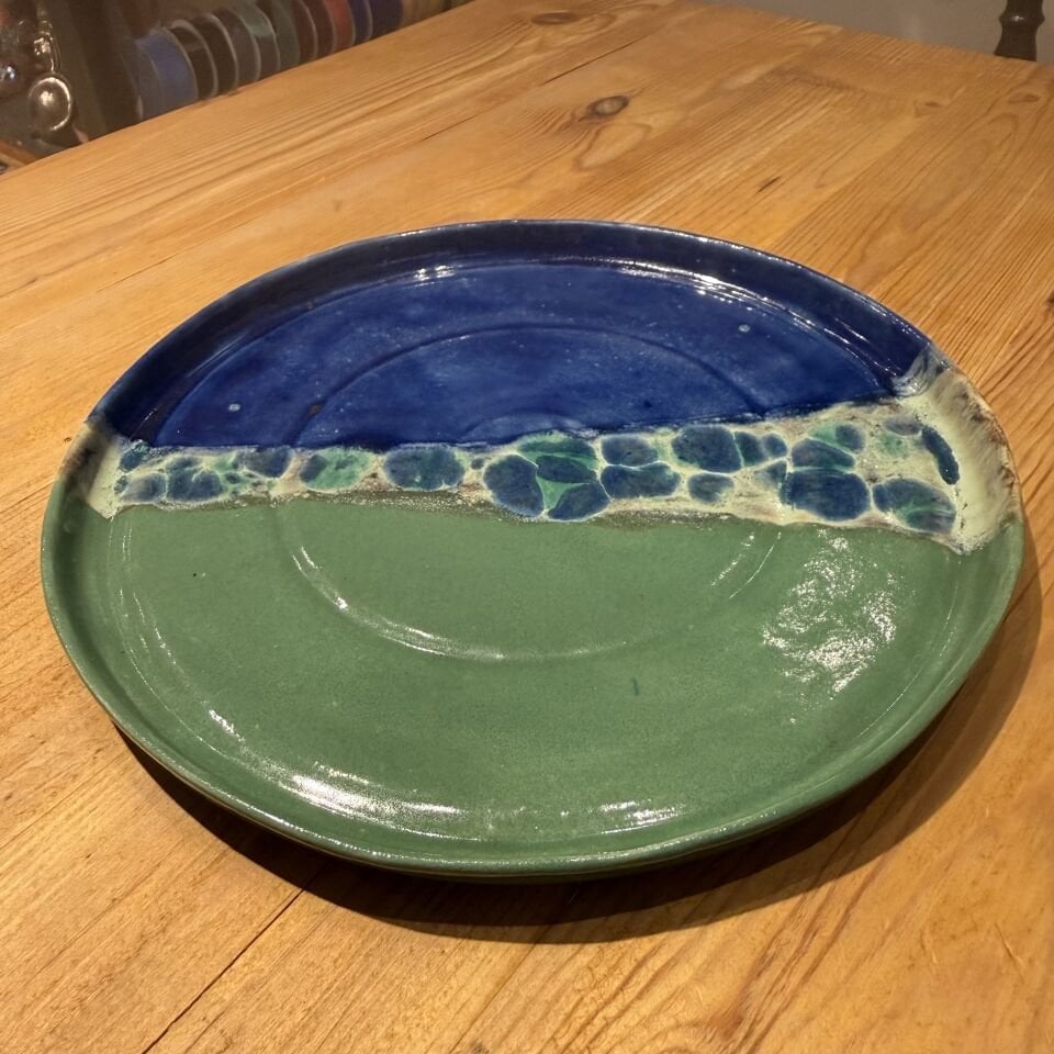 İki Renkli Modern Seramik Tabak