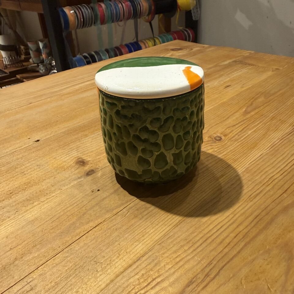 Kapaklı Dokulu Dekoratif Obje