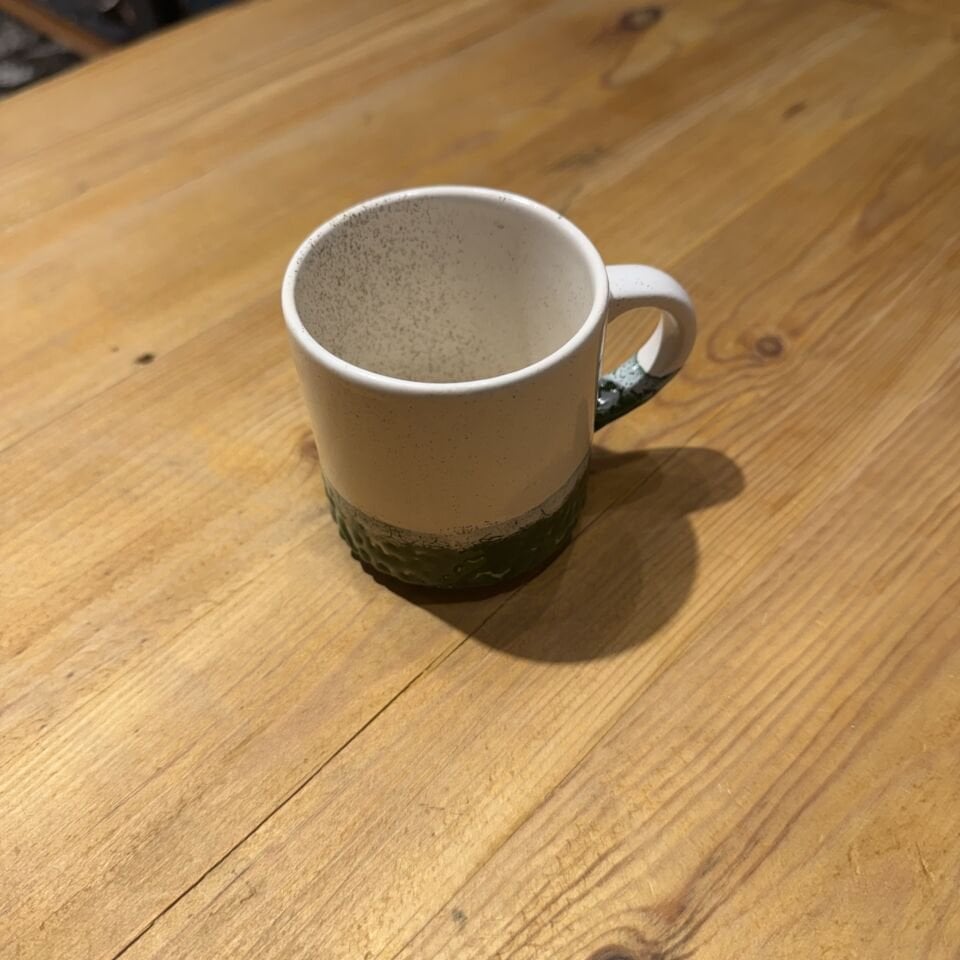 İki Renkli Mini Seramik Kupa