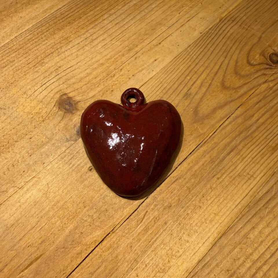 Kalp Şekli Seramik Obje