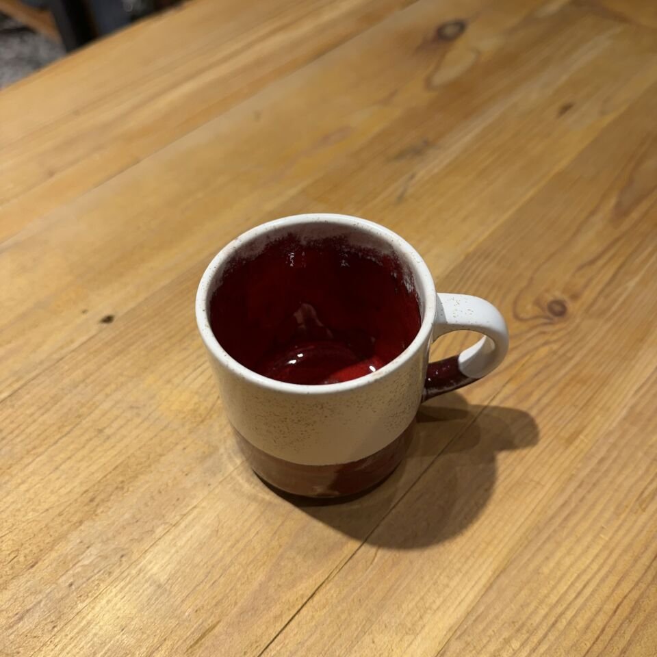 İki Renkli Seramik Kupa