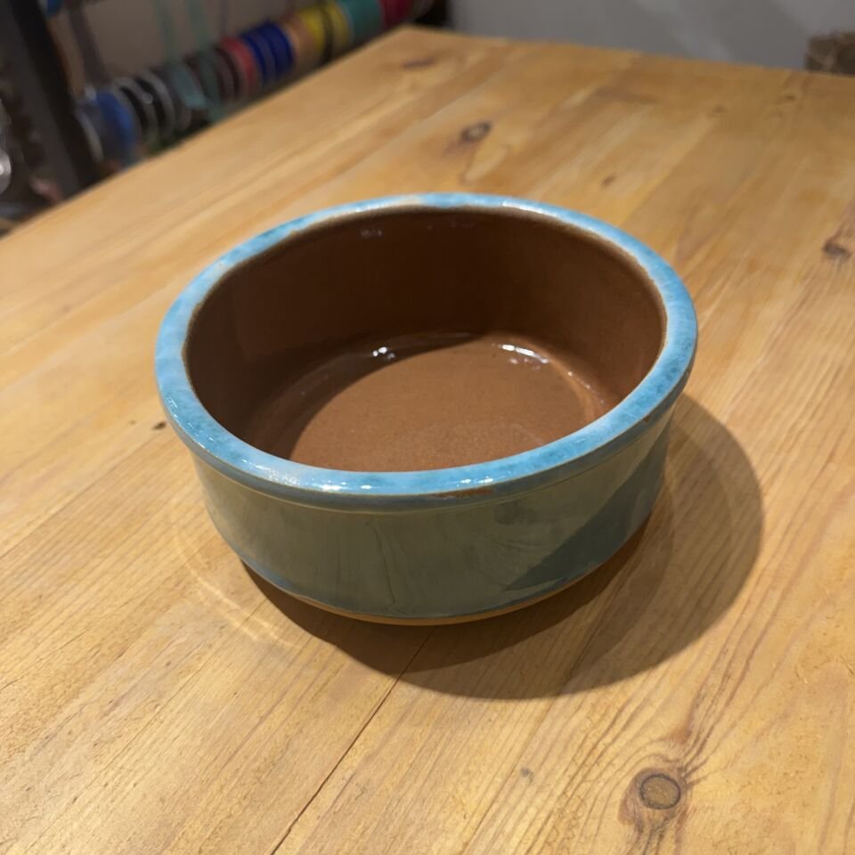 İki Renkli Seramik Güveç Kase