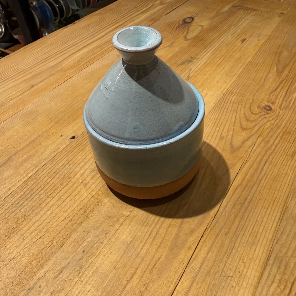 İki Renkli Kapaklı Seramik Sunumluk