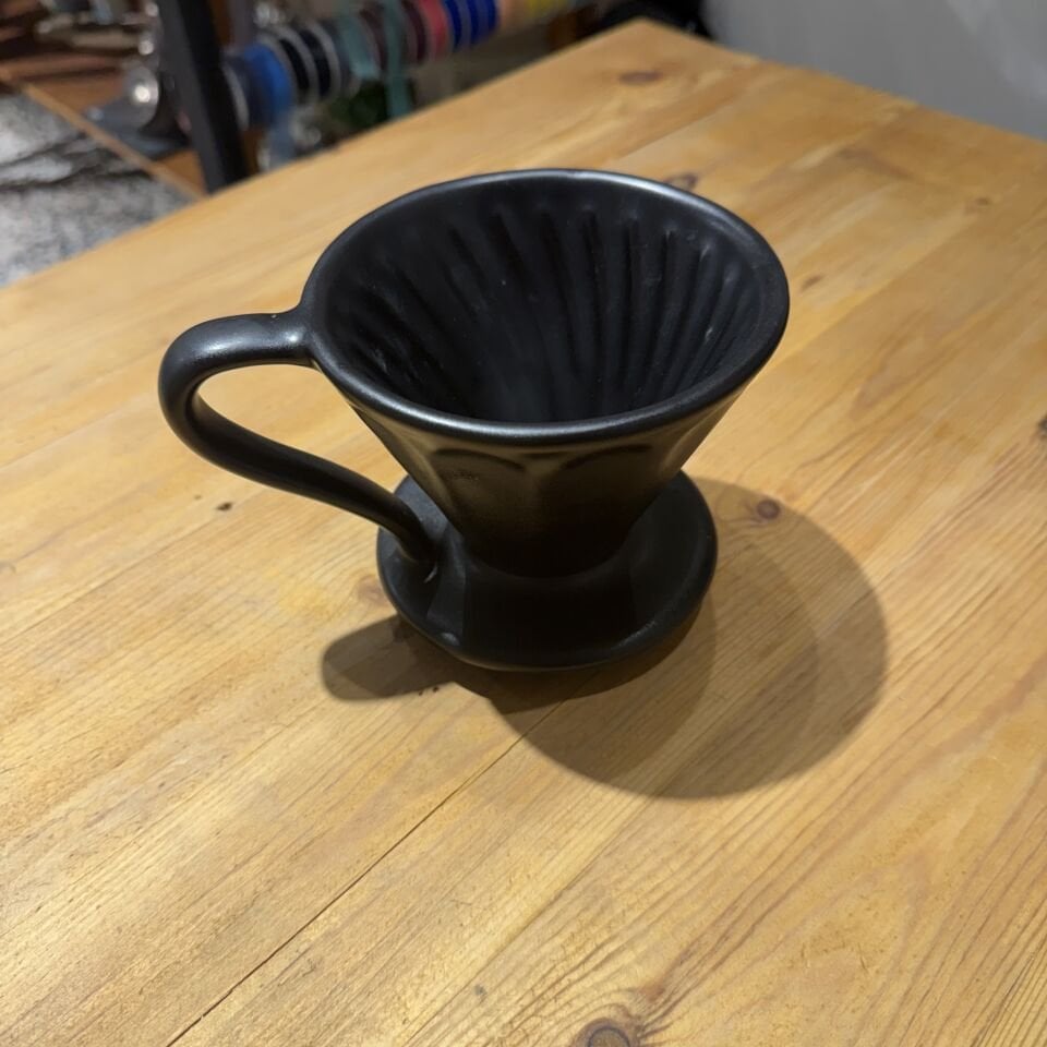 Mat Siyah Seramik Kahve Dripper - V60