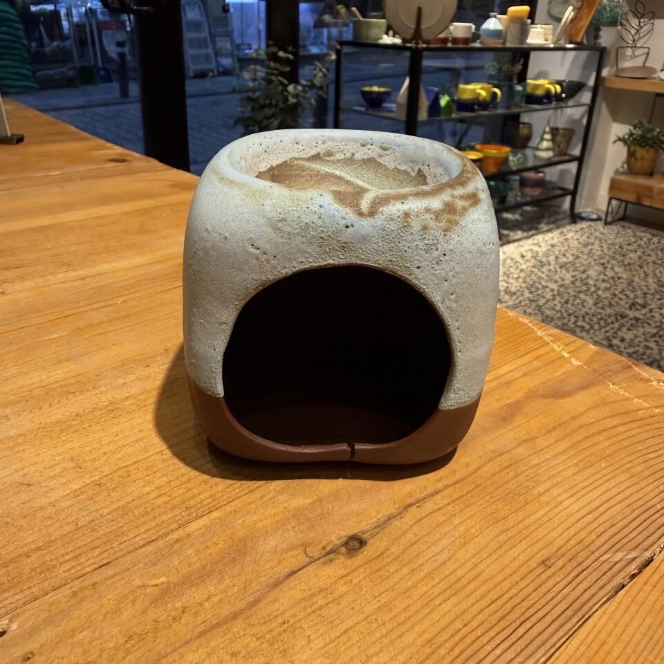 İki Renk Seramik Buhurdanlık