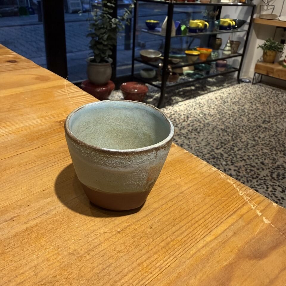 İki Renkli Stoneware Espresso Fincanı