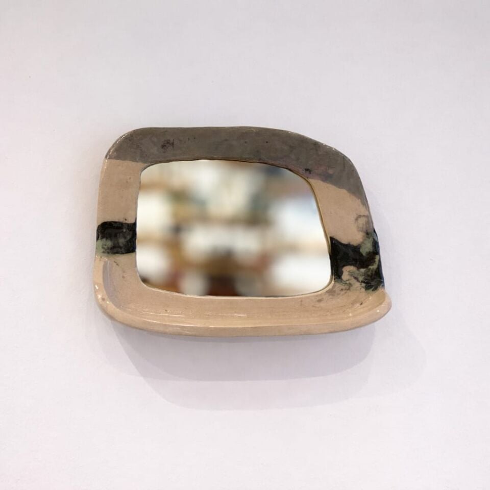 Modern Seramik Duvar Aynası